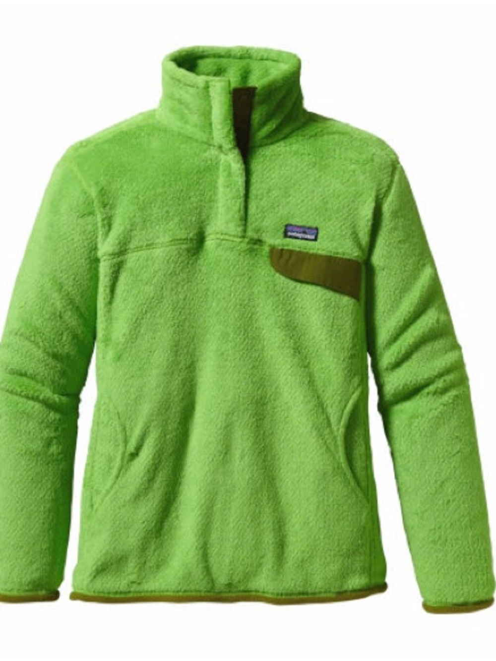 Patagonia Lime Green Pile Fleece Pullover